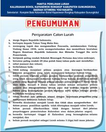 YUK DAFTAR JADI LURAH BOHOL